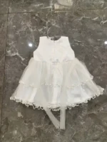 Đầm công chúa xoè đính hoa màu trắng bé gái (1 đến 2 tuổi) - Ảnh 5
