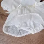 Đầm ren xoè phối lưới bodysuit đính nơ màu trắng (3 đến 6 tháng) No brand - Ảnh 5