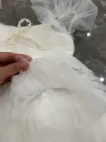 Đầm công chúa tay phồng cổ vuông màu trắng (9 đến 12 tháng) No brand - Ảnh 4