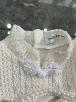 Đầm công chúa bodysuit ren phối lưới màu kem (0 đến 3 tháng) no brand - Ảnh 10