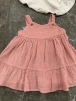 Set đầm yếm nhung tăm & bodysuit kèm tất George (3 đến 6 tháng) George baby - Ảnh 11