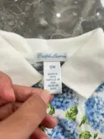 Bodysuit váy xoè Ralph Lauren polo cotton họa tiết hoa nhí xanh (12 tháng) Ralph Lauren - Ảnh 2