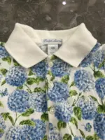 Bodysuit váy xoè Ralph Lauren polo cotton họa tiết hoa nhí xanh (12 tháng) Ralph Lauren - Ảnh 6