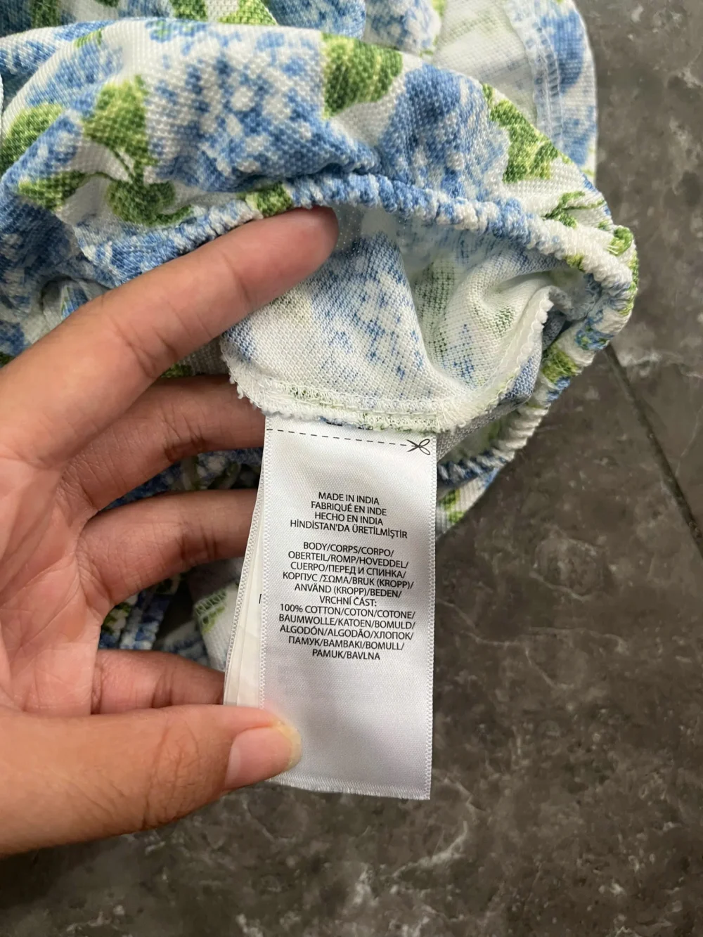 Bodysuit váy xoè Ralph Lauren polo cotton họa tiết hoa nhí xanh (12 tháng) Ralph Lauren - Ảnh 7