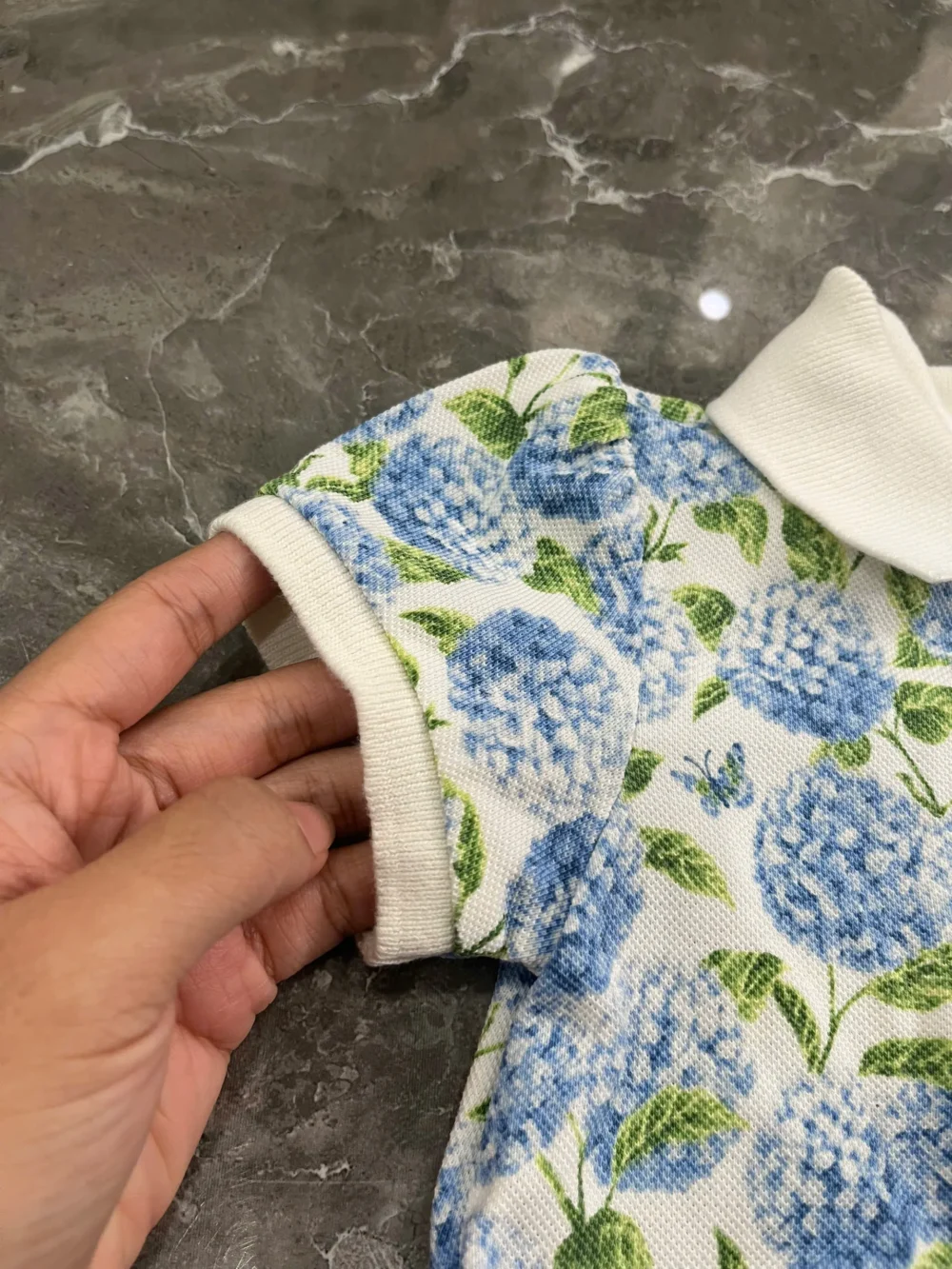 Bodysuit váy xoè Ralph Lauren polo cotton họa tiết hoa nhí xanh (12 tháng) Ralph Lauren - Ảnh 9