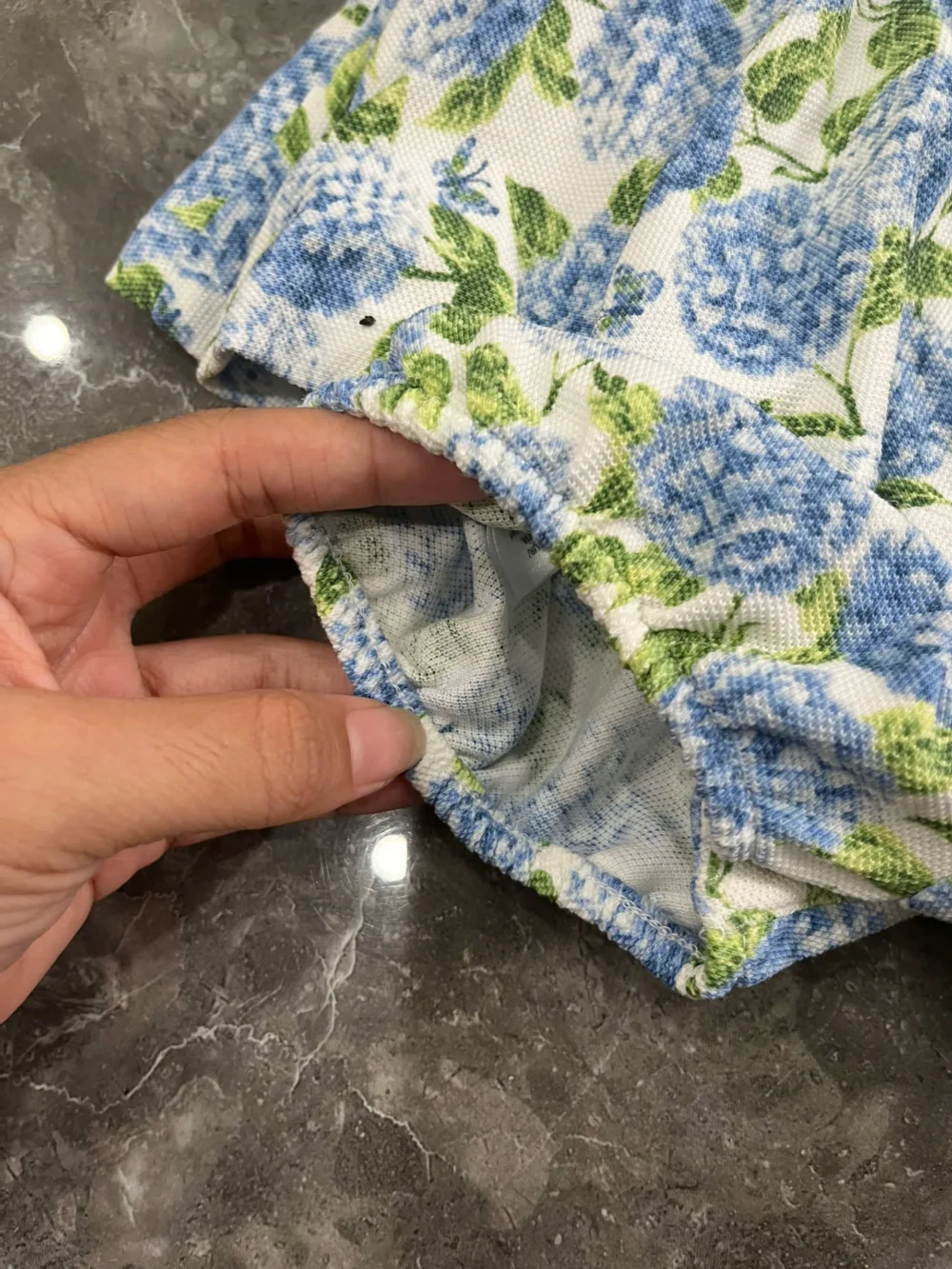 Bodysuit váy xoè Ralph Lauren polo cotton họa tiết hoa nhí xanh (12 tháng) Ralph Lauren - Ảnh 12
