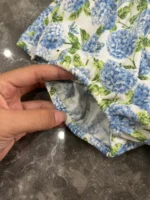 Bodysuit váy xoè Ralph Lauren polo cotton họa tiết hoa nhí xanh (12 tháng) Ralph Lauren - Ảnh 12