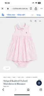 Set váy sơ mi Ralph Lauren kèm quần chip (12 tháng) Ralph Lauren - Ảnh 10