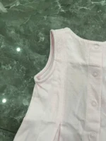 set váy sơ mi kèm áo khoác Burberry màu hồng nhạt (6 tháng) Burberry - Ảnh 5