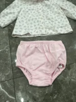 set váy sơ mi kèm áo khoác Burberry màu hồng nhạt (6 tháng) Burberry - Ảnh 7