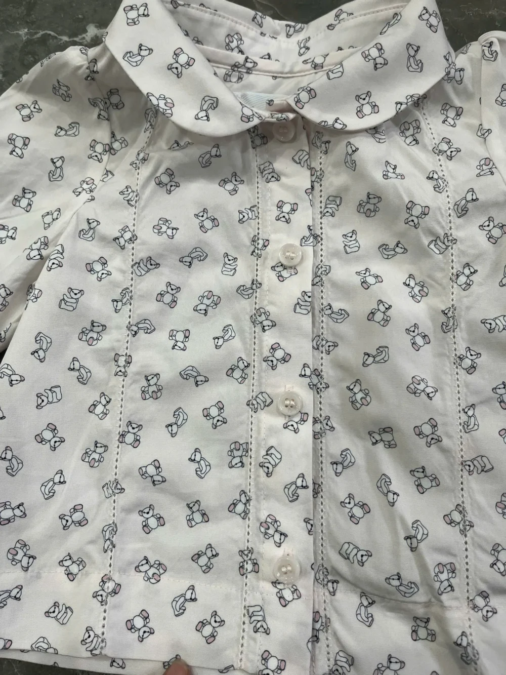 set váy sơ mi kèm áo khoác Burberry màu hồng nhạt (6 tháng) Burberry - Ảnh 8