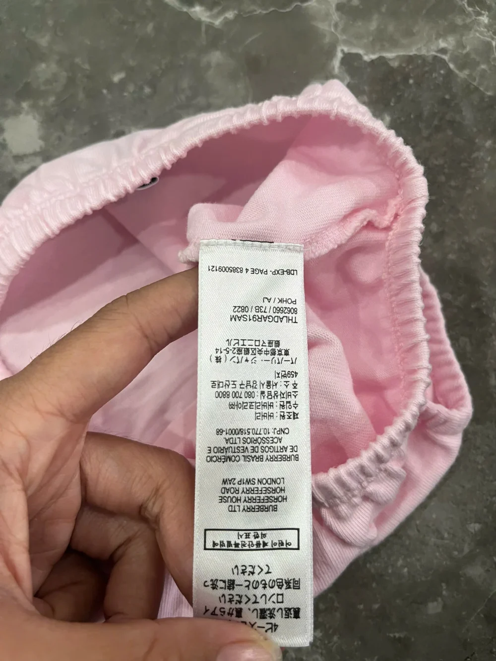 set váy sơ mi kèm áo khoác Burberry màu hồng nhạt (6 tháng) Burberry - Ảnh 11