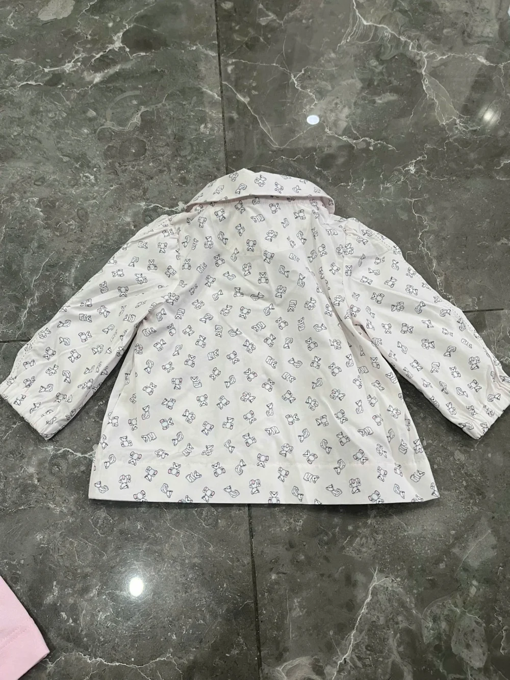 set váy sơ mi kèm áo khoác Burberry màu hồng nhạt (6 tháng) Burberry - Ảnh 17