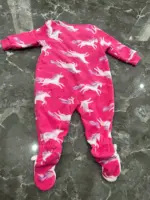 Set 2 bộ sleepsuit nỉ bông Carter’s màu hồng, xanh (size: 6m) - Ảnh 17
