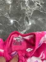 Set 2 bộ sleepsuit nỉ bông Carter’s màu hồng, xanh (size: 6m) - Ảnh 20