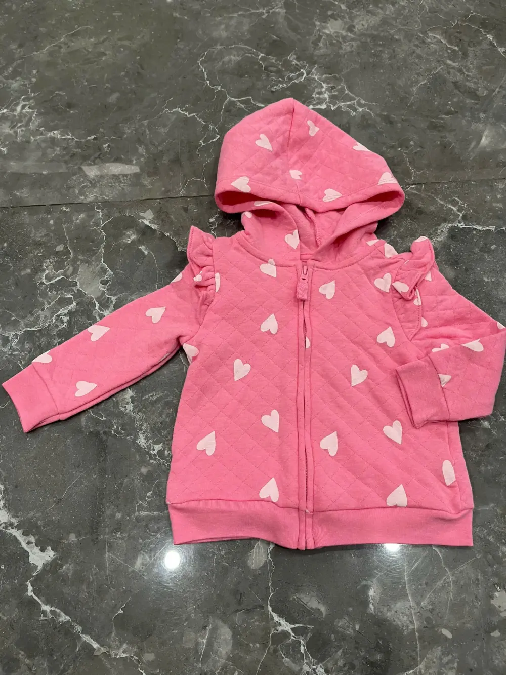 Set 2 bộ áo quần dài Carter’s màu hồng, xám xanh (size: 6m/9m) - Ảnh 10