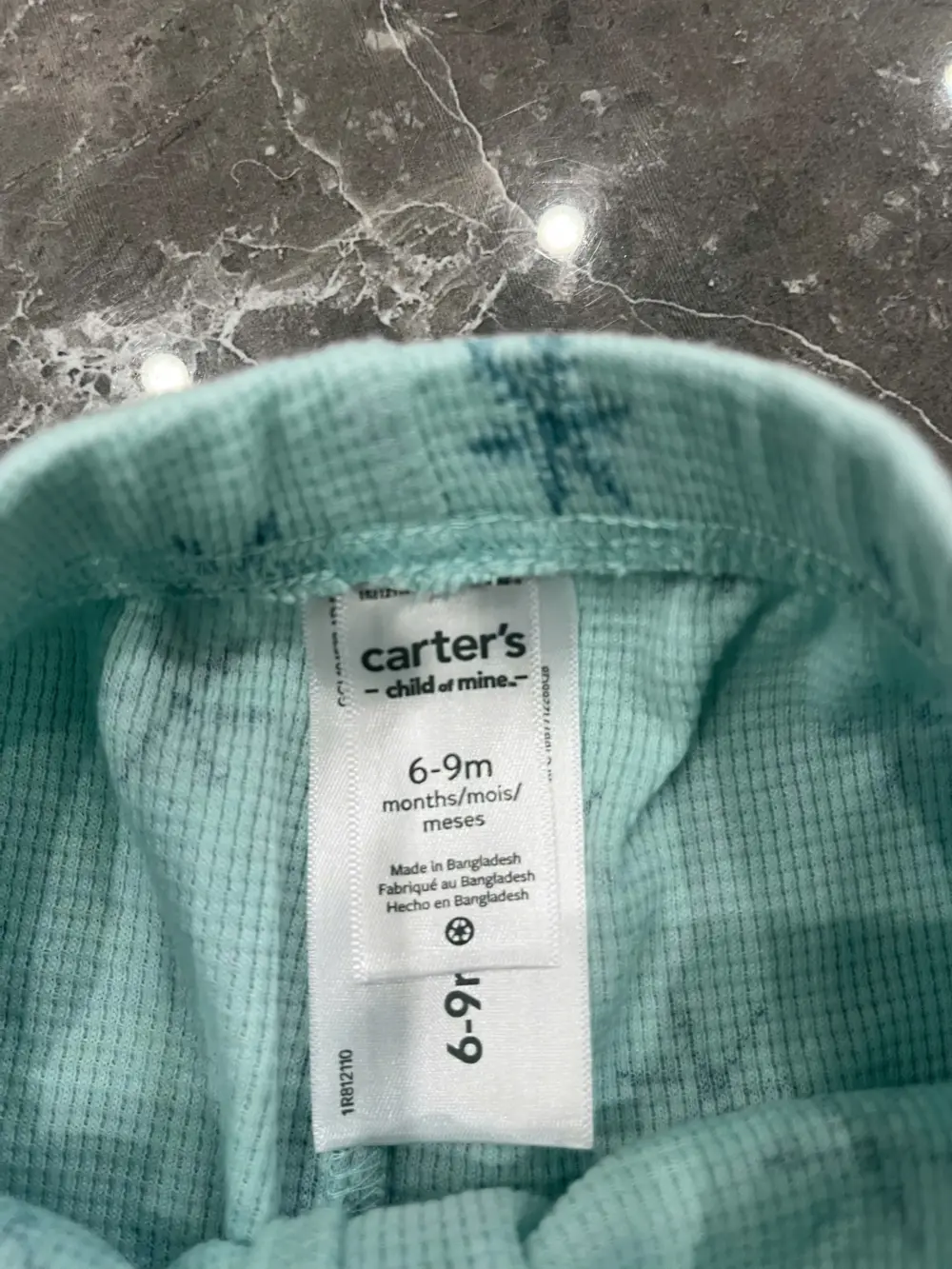 Set 2 bộ áo quần dài Carter’s màu hồng, xám xanh (size: 6m/9m) - Ảnh 11