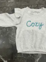 Set 2 bộ áo quần dài Carter’s màu hồng, xám xanh (size: 6m/9m) - Ảnh 13