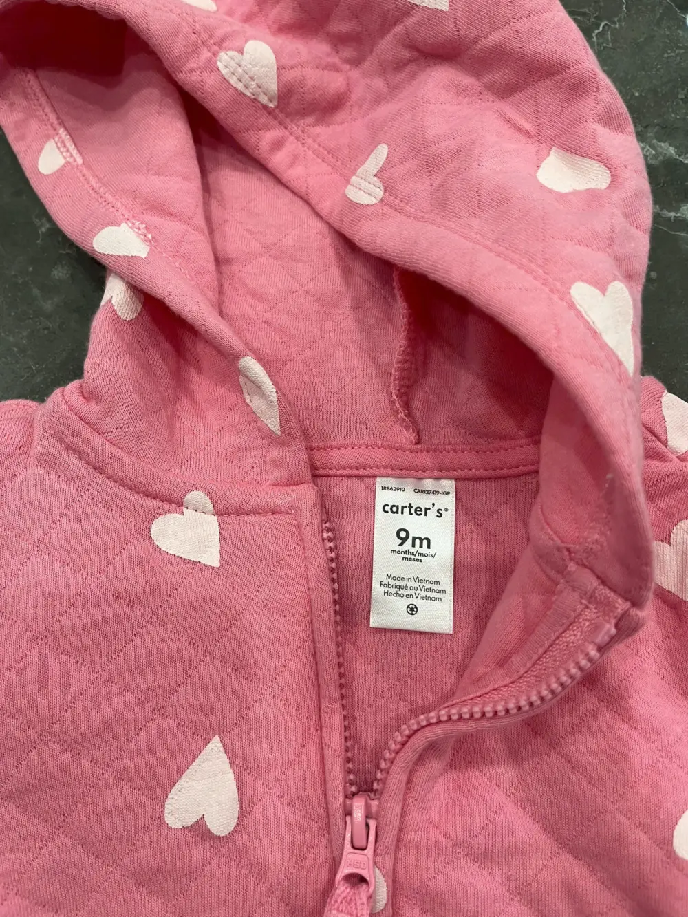 Set 2 bộ áo quần dài Carter’s màu hồng, xám xanh (size: 6m/9m) - Ảnh 18