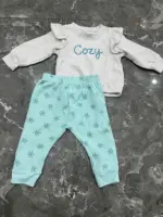 Set 2 bộ áo quần dài Carter’s màu hồng, xám xanh (size: 6m/9m) - Ảnh 4