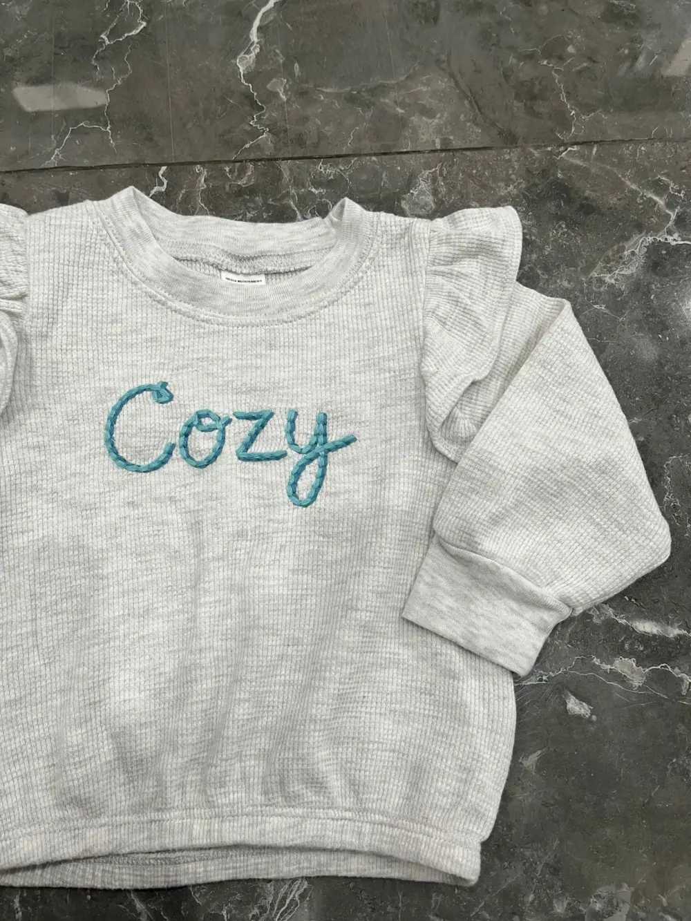 Set 2 bộ áo quần dài Carter’s màu hồng, xám xanh (size: 6m/9m) - Ảnh 5