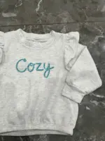 Set 2 bộ áo quần dài Carter’s màu hồng, xám xanh (size: 6m/9m) - Ảnh 5