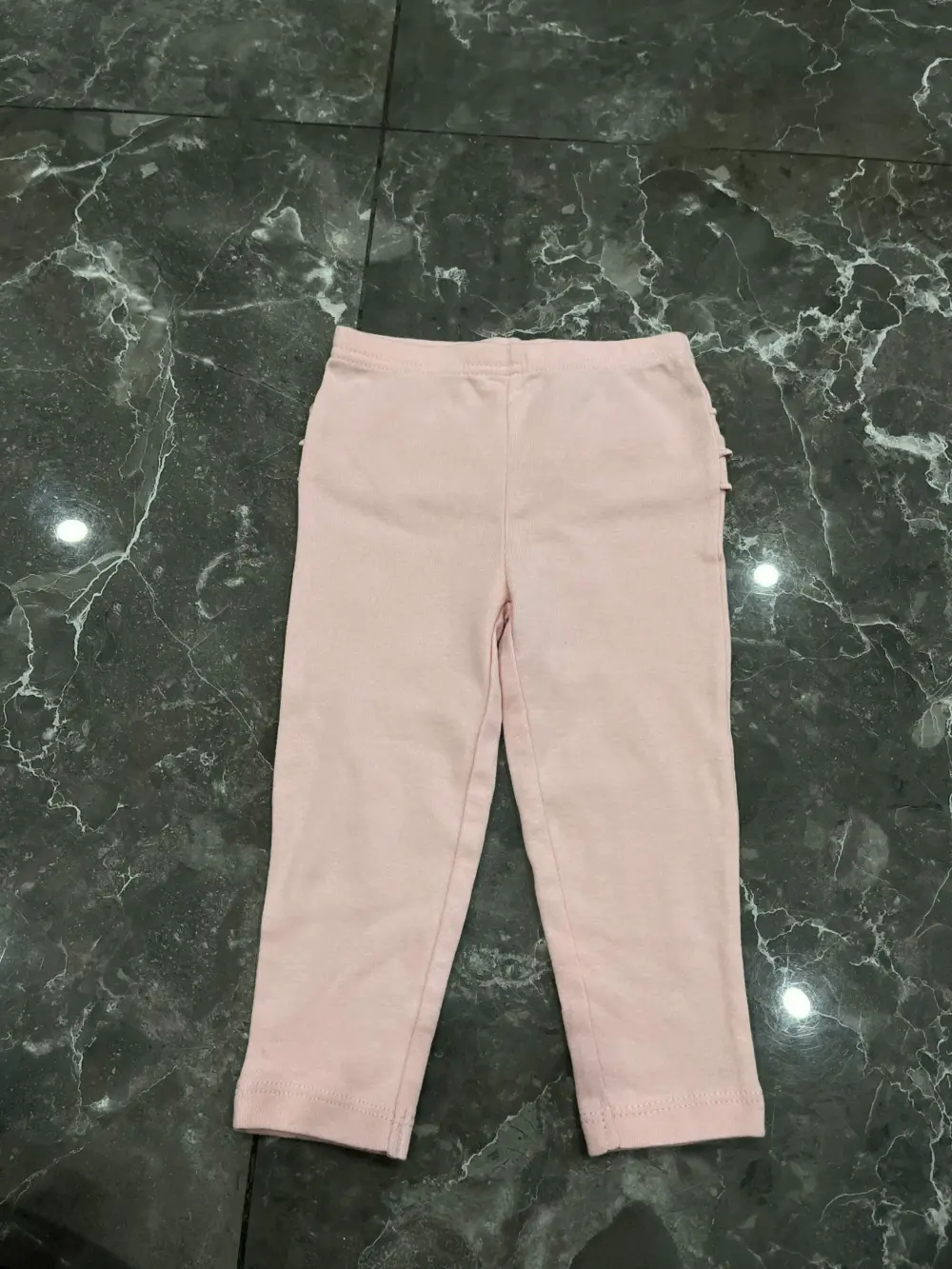 Set 5 quần legging mix brand Wonder Nation, Carter’s màu hồng, xám, trắng (size: 12m) - Ảnh 3