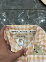 Set bộ body đùi Bearpaw họa tiết caro kèm nơ màu cam (size: 3/6m) - Ảnh 7