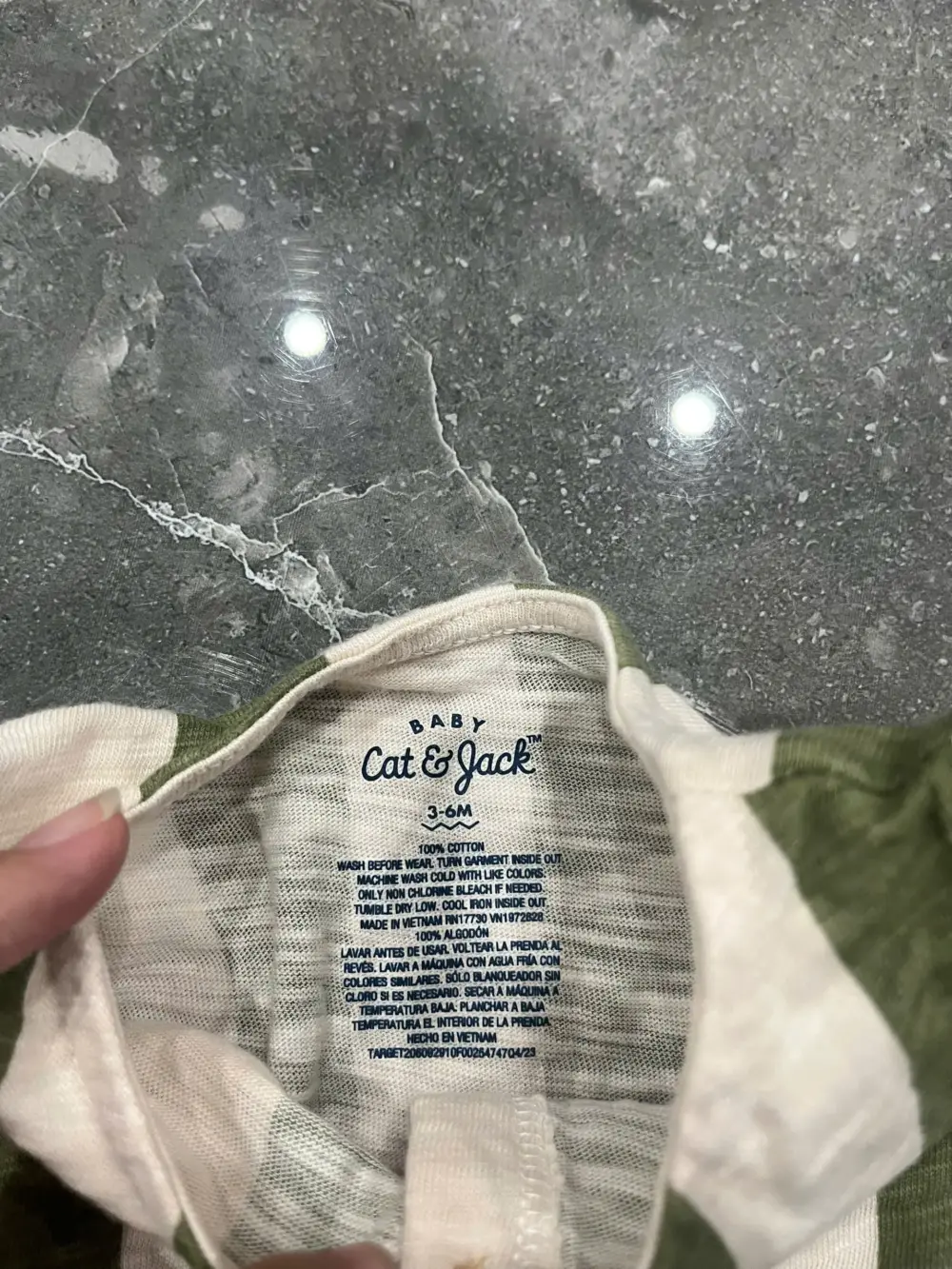 Set 3 món bodysuit váy yếm mix brand Carter’s , Cat & Jack (size 3/6m) - Ảnh 7