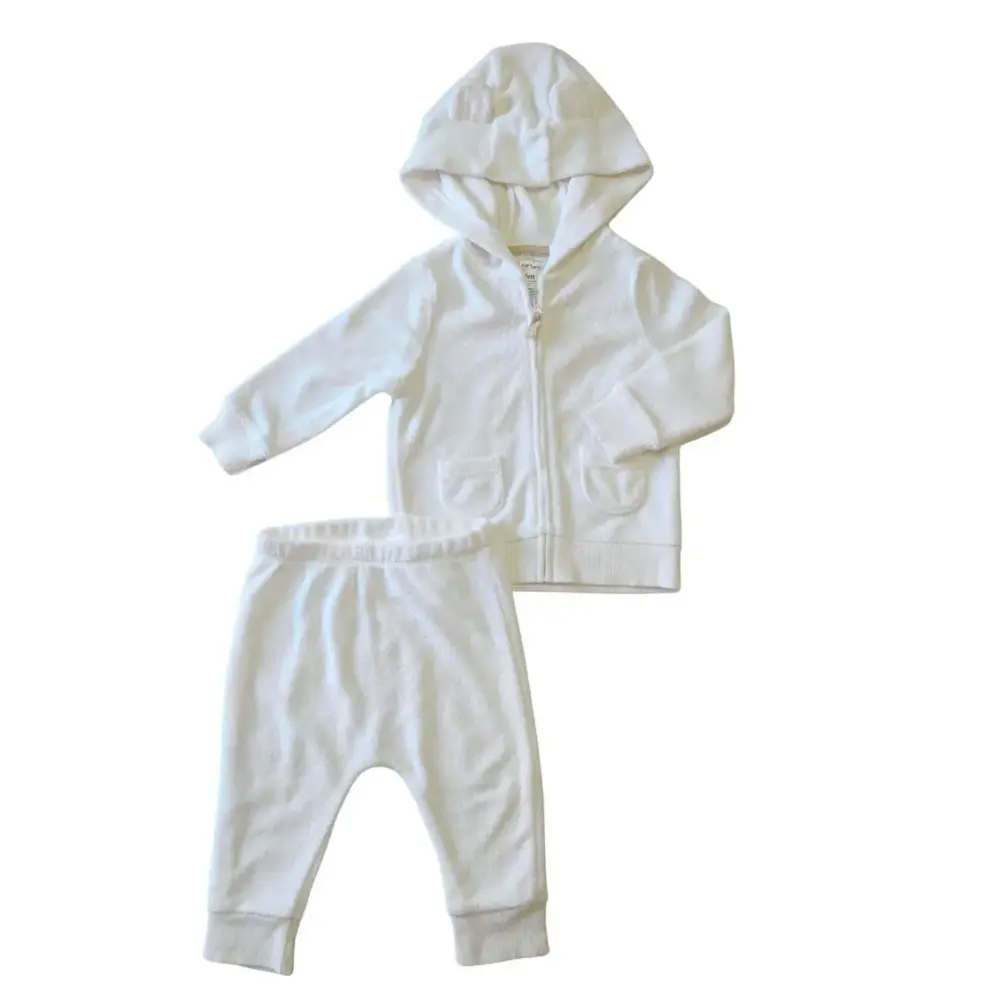 Set 2 bộ quần áo dài bông & sleepsuit bông Carter's (size 9/12m) - Ảnh 10