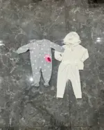 Set 2 bộ quần áo dài bông & sleepsuit bông Carter's (size 9/12m) - Ảnh 20