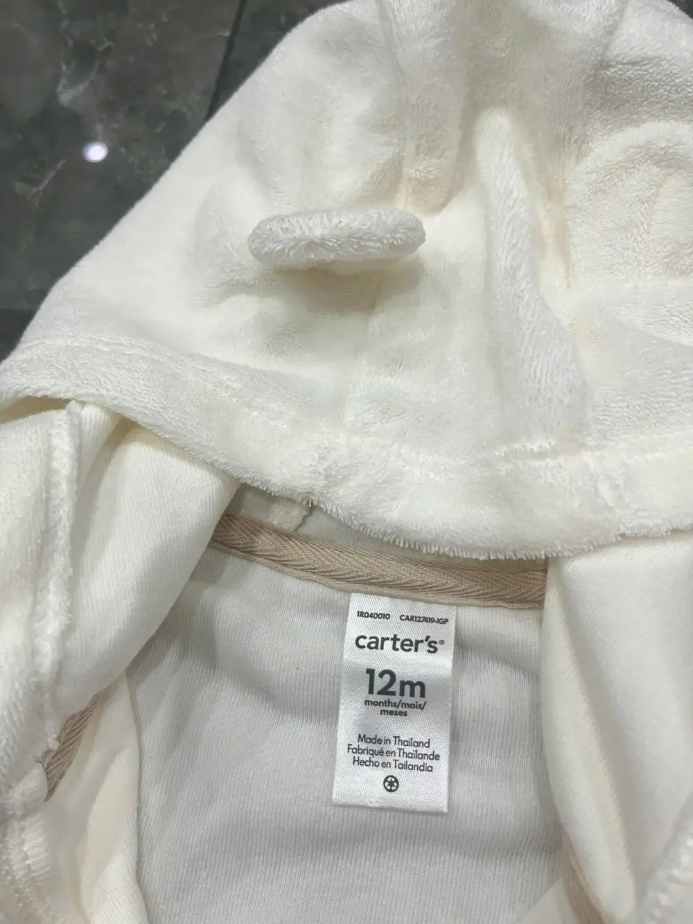 Set 2 bộ quần áo dài bông & sleepsuit bông Carter's (size 9/12m) - Ảnh 4