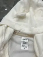 Set 2 bộ quần áo dài bông & sleepsuit bông Carter's (size 9/12m) - Ảnh 4
