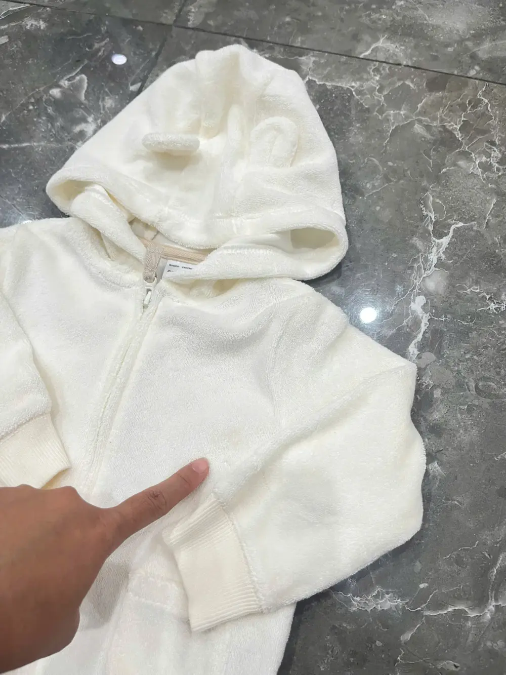 Set 2 bộ quần áo dài bông & sleepsuit bông Carter's (size 9/12m) - Ảnh 6