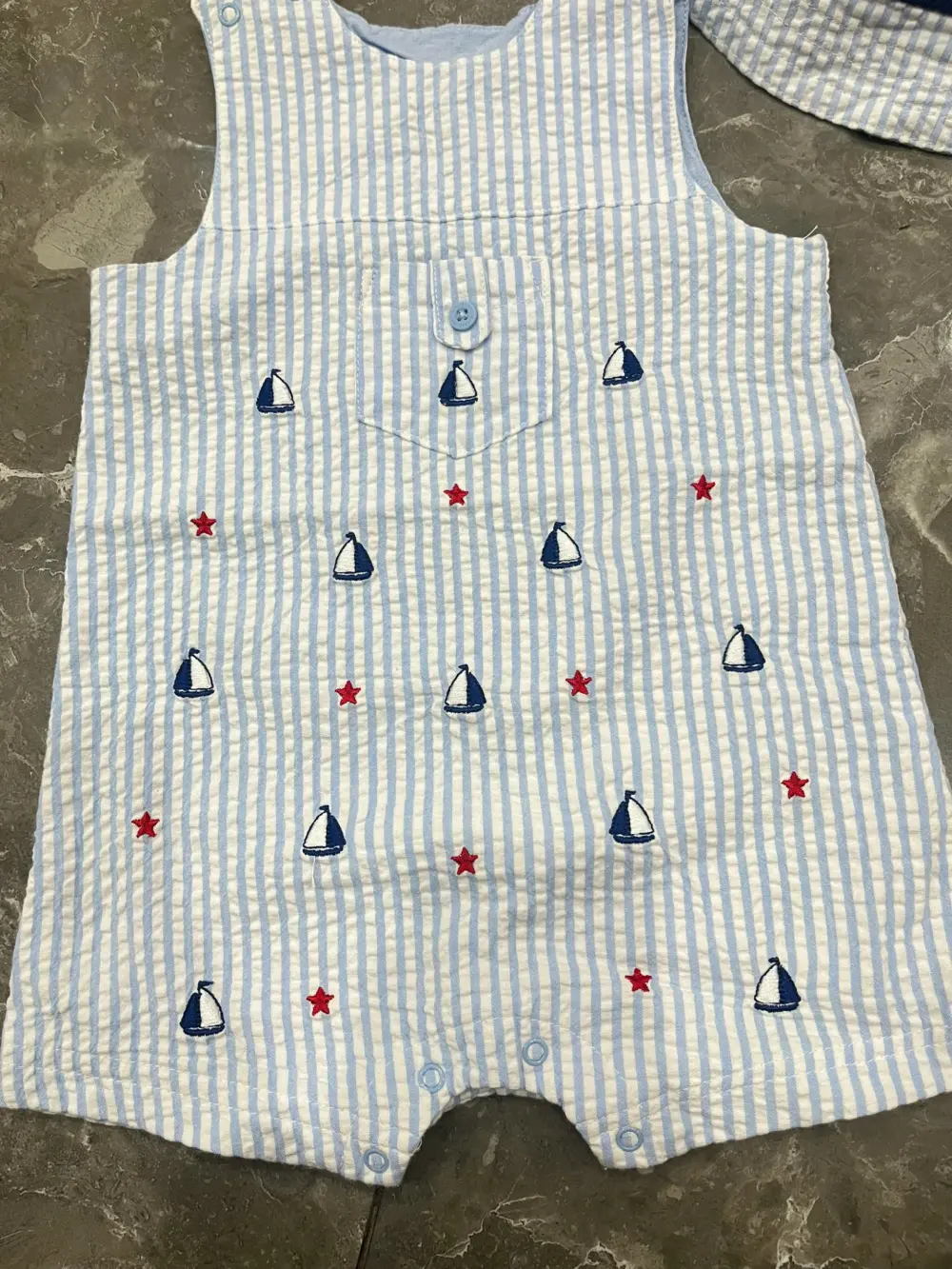 Set 2 món đồ mùa hè cho bé gái mix brand Little me & Janie&Jack (size 6/12m) kèm nón - Ảnh 20