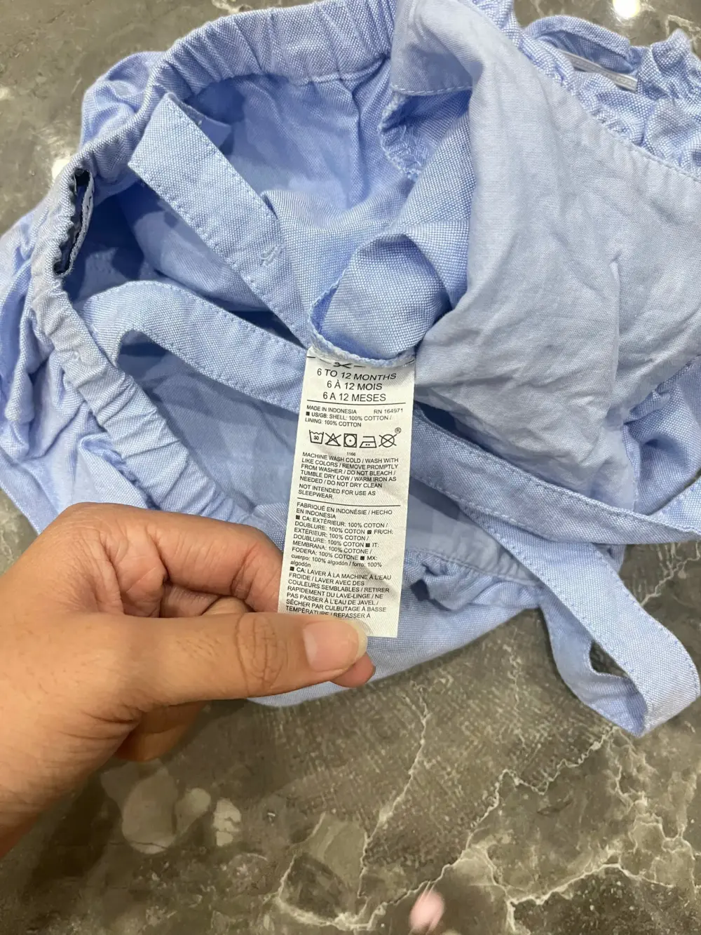 Set 2 món đồ mùa hè cho bé gái mix brand Little me & Janie&Jack (size 6/12m) kèm nón - Ảnh 4