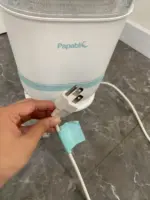 Máy tiệt trùng và sấy khô bình sữa Papablic Premium 5in1 màu trắng xanh (no box) - Ảnh 5