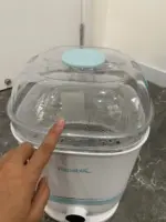 Máy tiệt trùng và sấy khô bình sữa Papablic Premium 5in1 màu trắng xanh (no box) - Ảnh 9