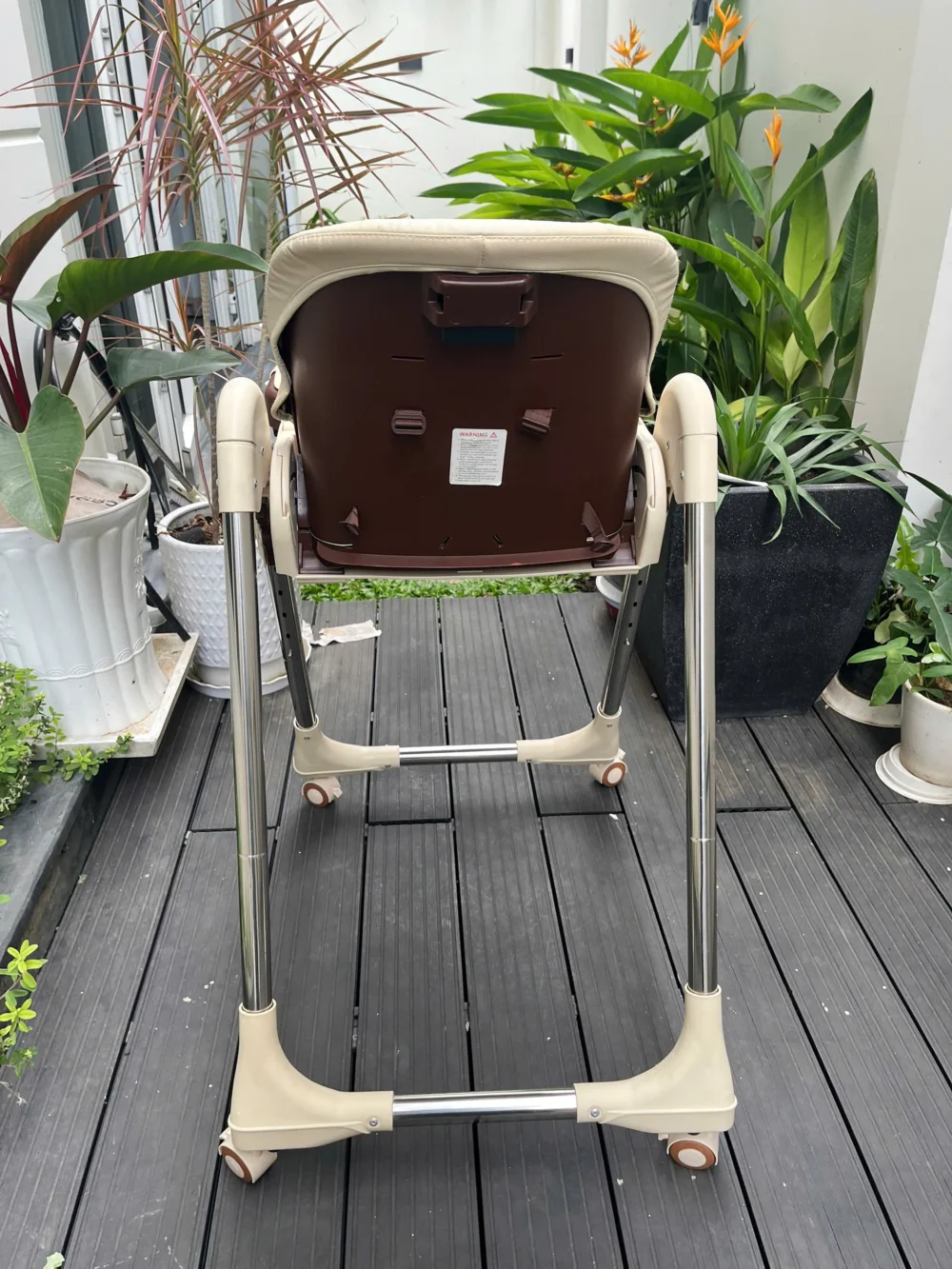 Ghế ăn dặm Chilux Grow S, đa năng điều chỉnh độ cao linh hoạt có thể gấp gọn (màu be) 5 tháng - 3 tuổi - Ảnh 10
