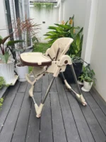 Ghế ăn dặm Chilux Grow S, đa năng điều chỉnh độ cao linh hoạt có thể gấp gọn (màu be) 5 tháng - 3 tuổi - Ảnh 20