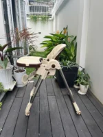 Ghế ăn dặm Chilux Grow S, đa năng điều chỉnh độ cao linh hoạt có thể gấp gọn (màu be) 5 tháng - 3 tuổi - Ảnh 22