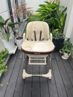 Ghế ăn dặm Chilux Grow S, đa năng điều chỉnh độ cao linh hoạt có thể gấp gọn (màu be) 5 tháng - 3 tuổi - Ảnh 5