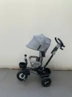 Xe đẩy 3 bánh Kinderkraft Aveo màu ghi (no box) - Ảnh 11