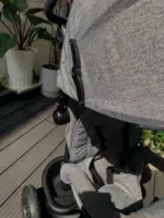 Xe đẩy 3 bánh Kinderkraft Aveo màu ghi (no box) - Ảnh 5