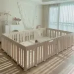 Quây nhựa Dono&Dono kèm đệm Bonitabebe màu kem (no box) - Ảnh 12