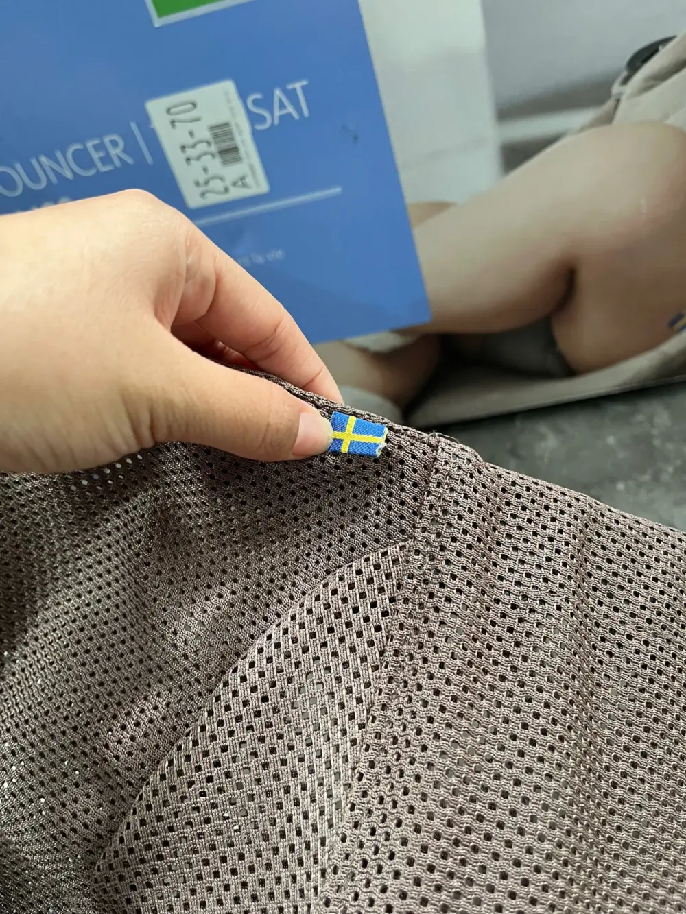 Ghế rung Baby Bjorn vải air mesh nâu choco (còn box) 3,2kg - 13kg 0-18M - Ảnh 11