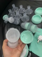 Máy hút sữa điện đôi Motif Twist màu xanh (còn box) - Ảnh 7