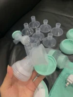 Máy hút sữa điện đôi Motif Twist màu xanh (còn box) - Ảnh 8