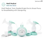 Máy hút sữa điện đôi Motif Twist màu xanh (còn box) - Ảnh 9