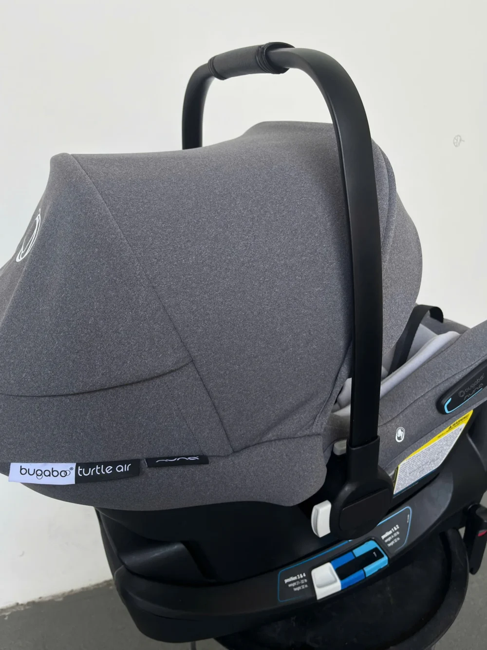 Nôi carseat Bugaboo Turtle Air by Nuna kèm base isofix (màu xám) - Ảnh 14